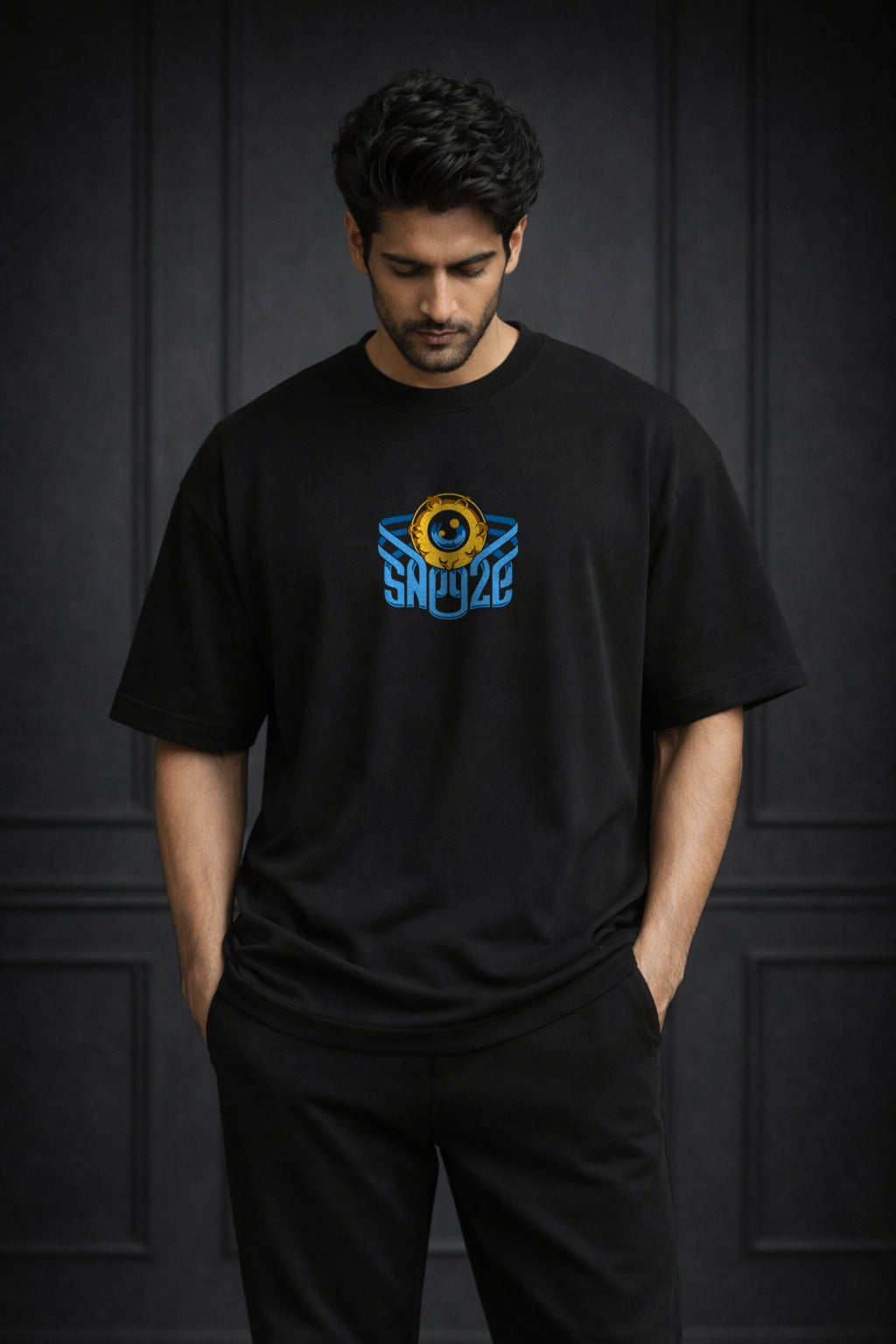 Zwuri Men Candid Edits Oversized Tee