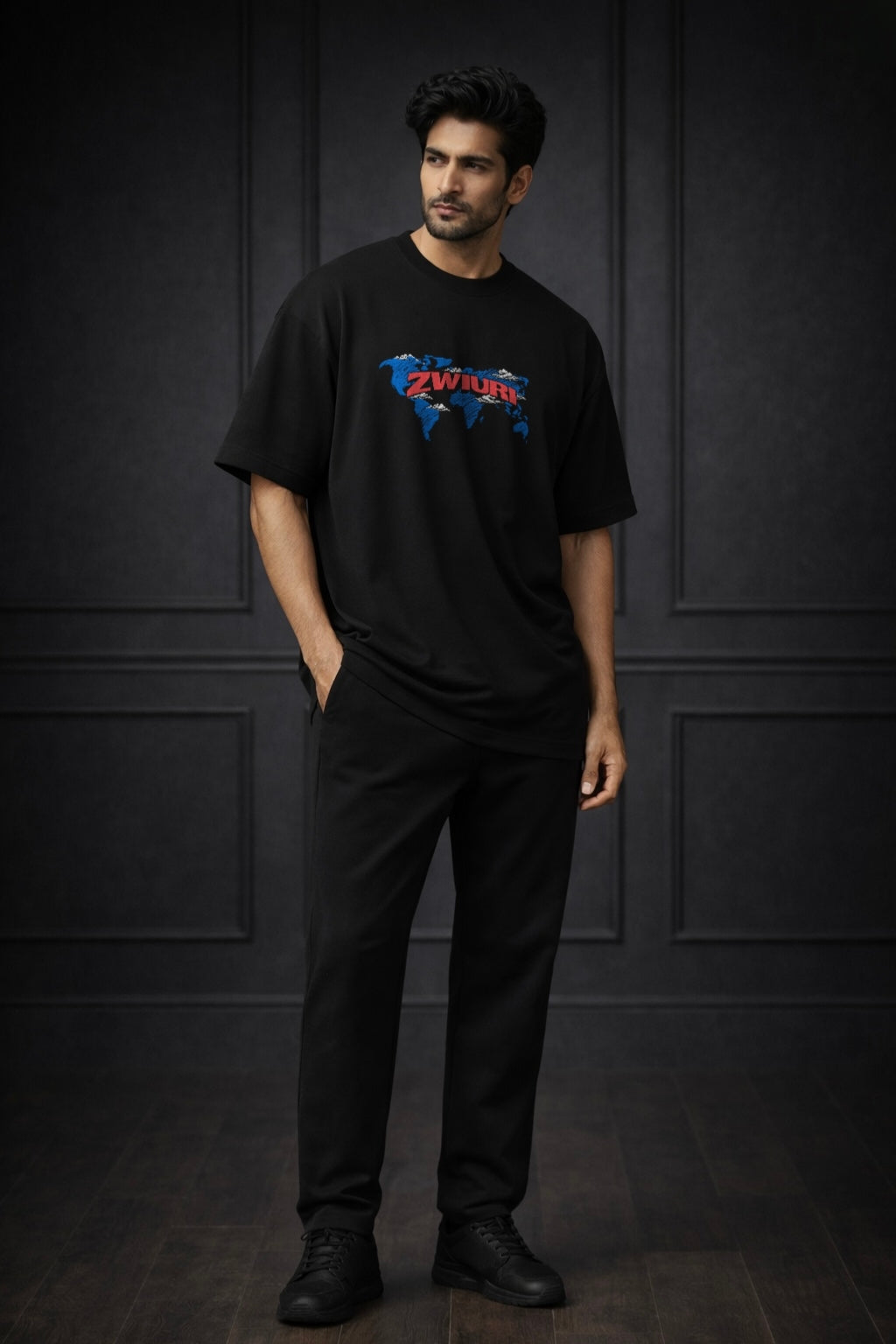 Zwuri Men ZWURI Map Oversized Tee