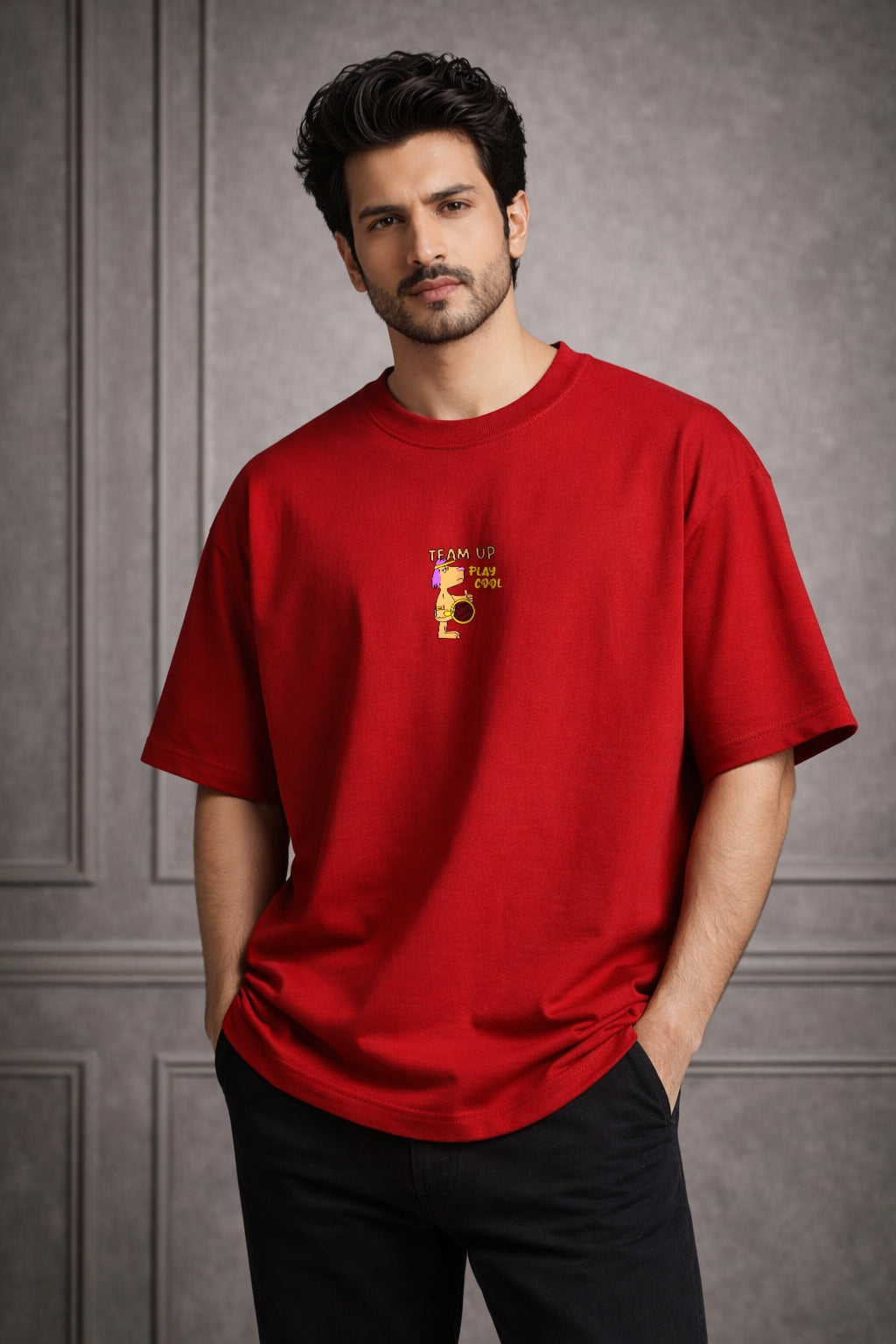 Zwuri Men Team Up Oversized Tee
