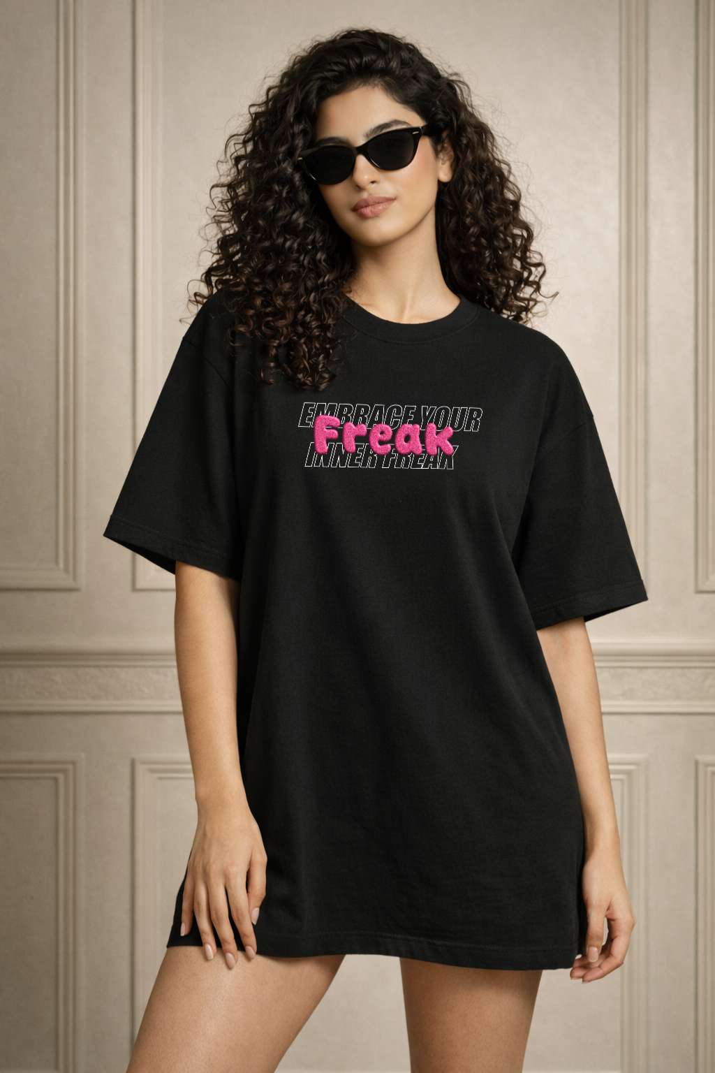 Zwuri Women Freak Oversized Tee