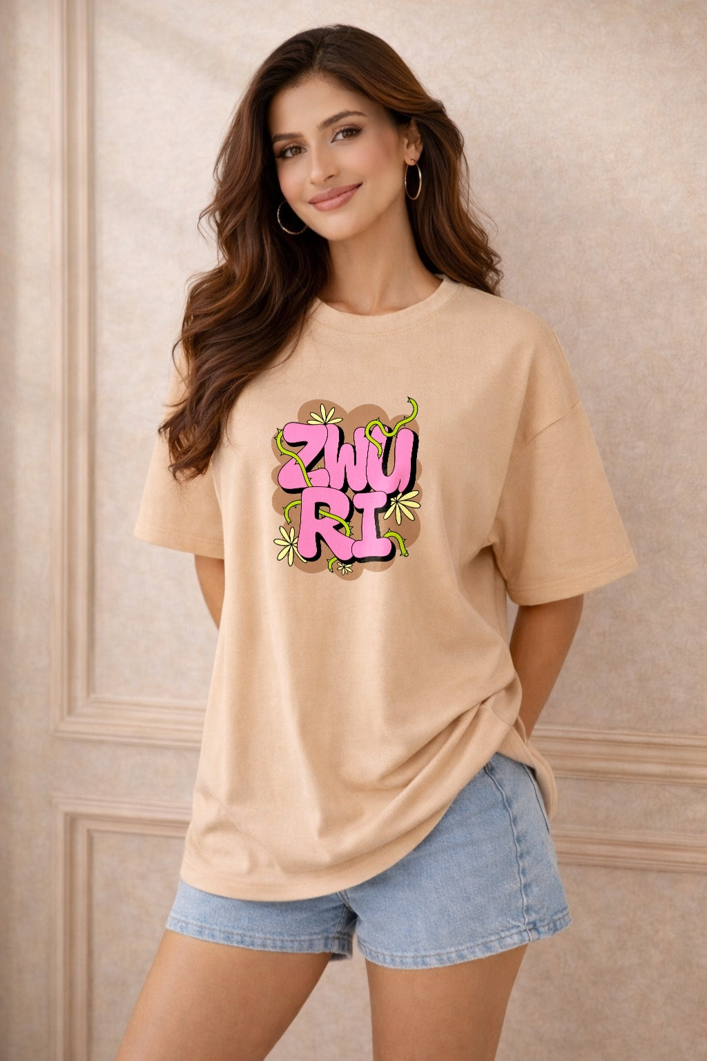 Zwuri Women ZWURI vines Oversized Tee