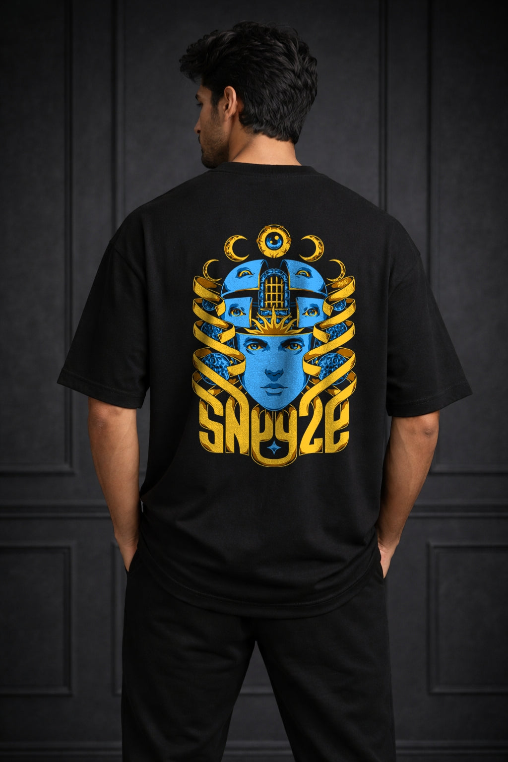 Zwuri Men Candid Edits Oversized Tee