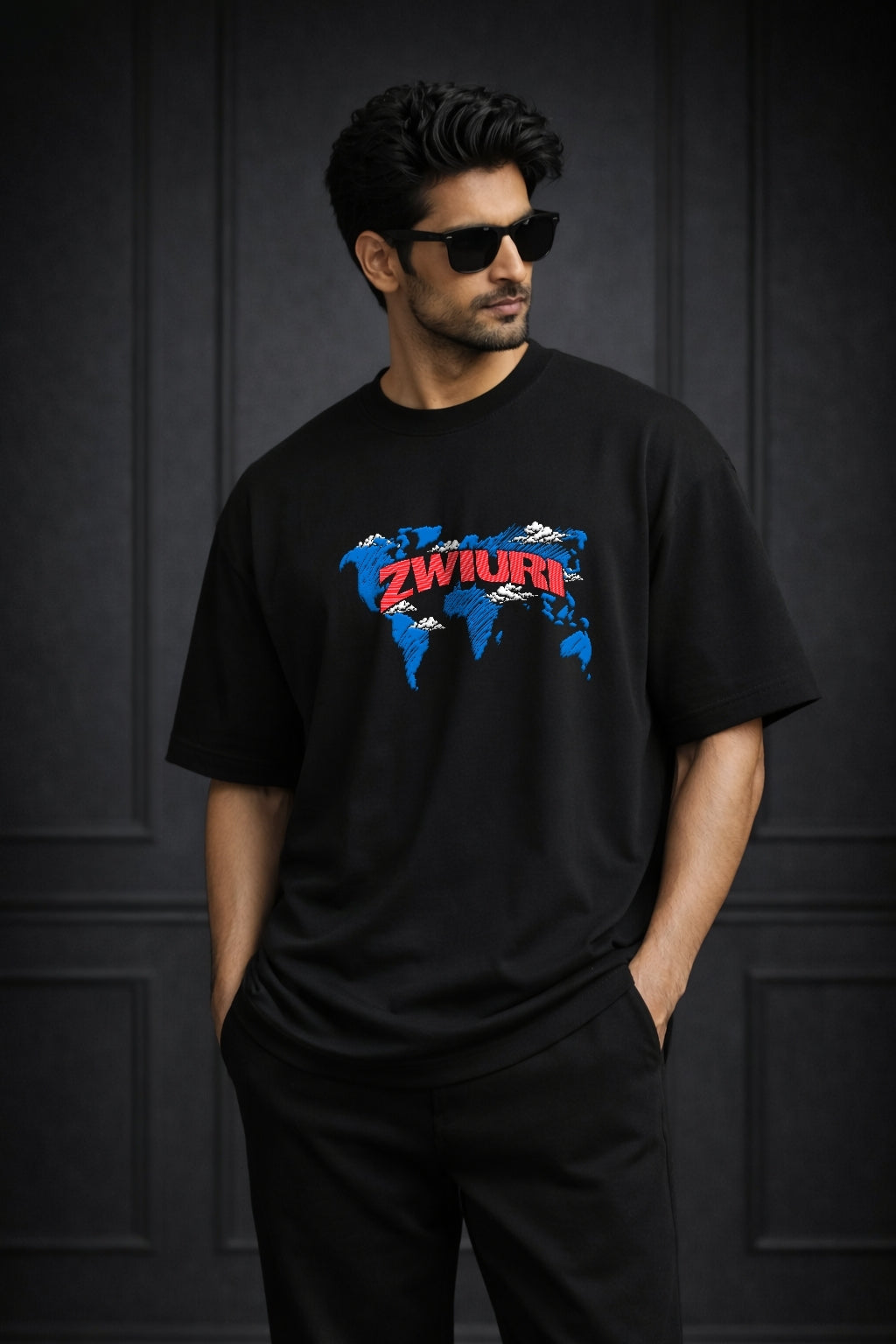 Zwuri Men ZWURI Map Oversized Tee