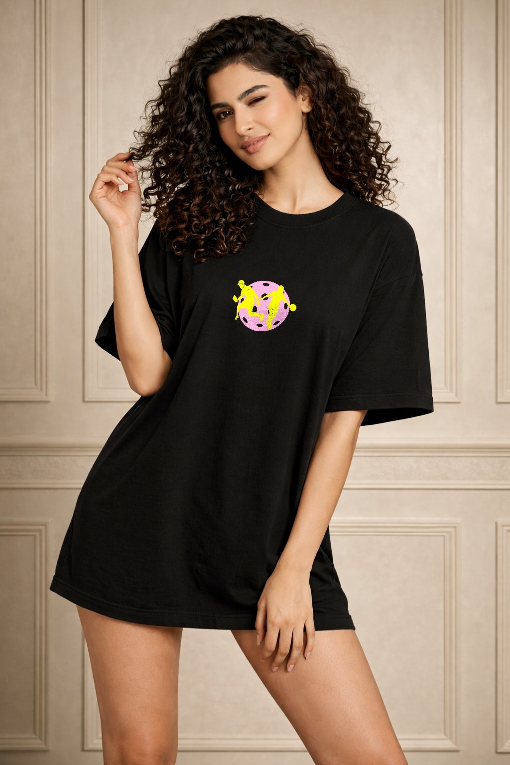 Zwuri Women Pickleball Oversized Tee