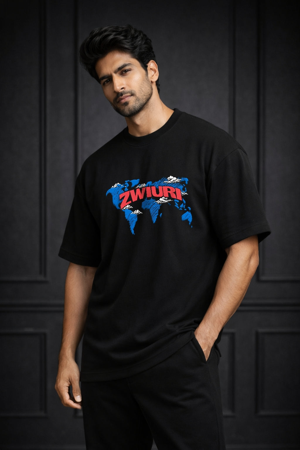 Zwuri Men ZWURI Map Oversized Tee